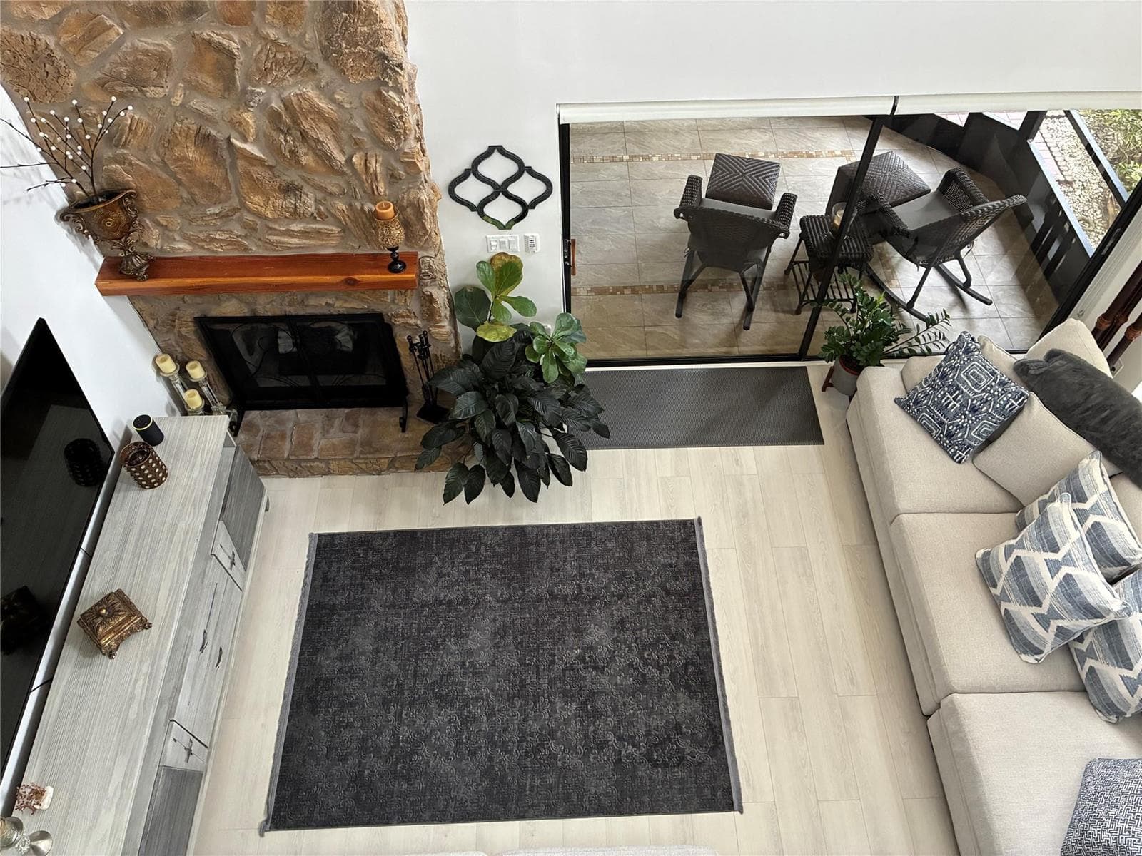 view from loft above