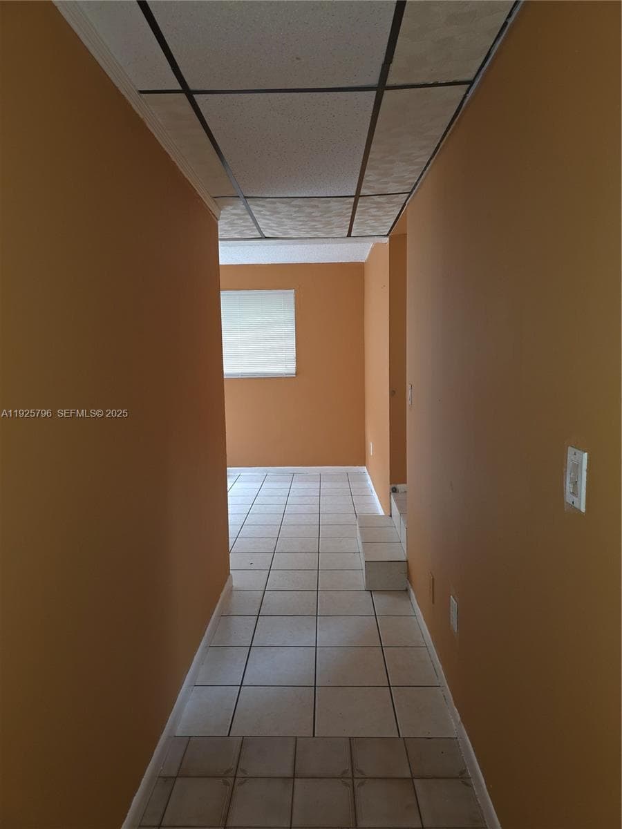 Hallway Leading to Living Room - View from Kitchen