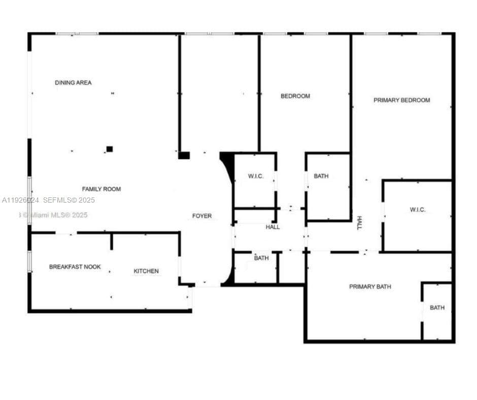 Floor Plan as a proposed 3 bedroom