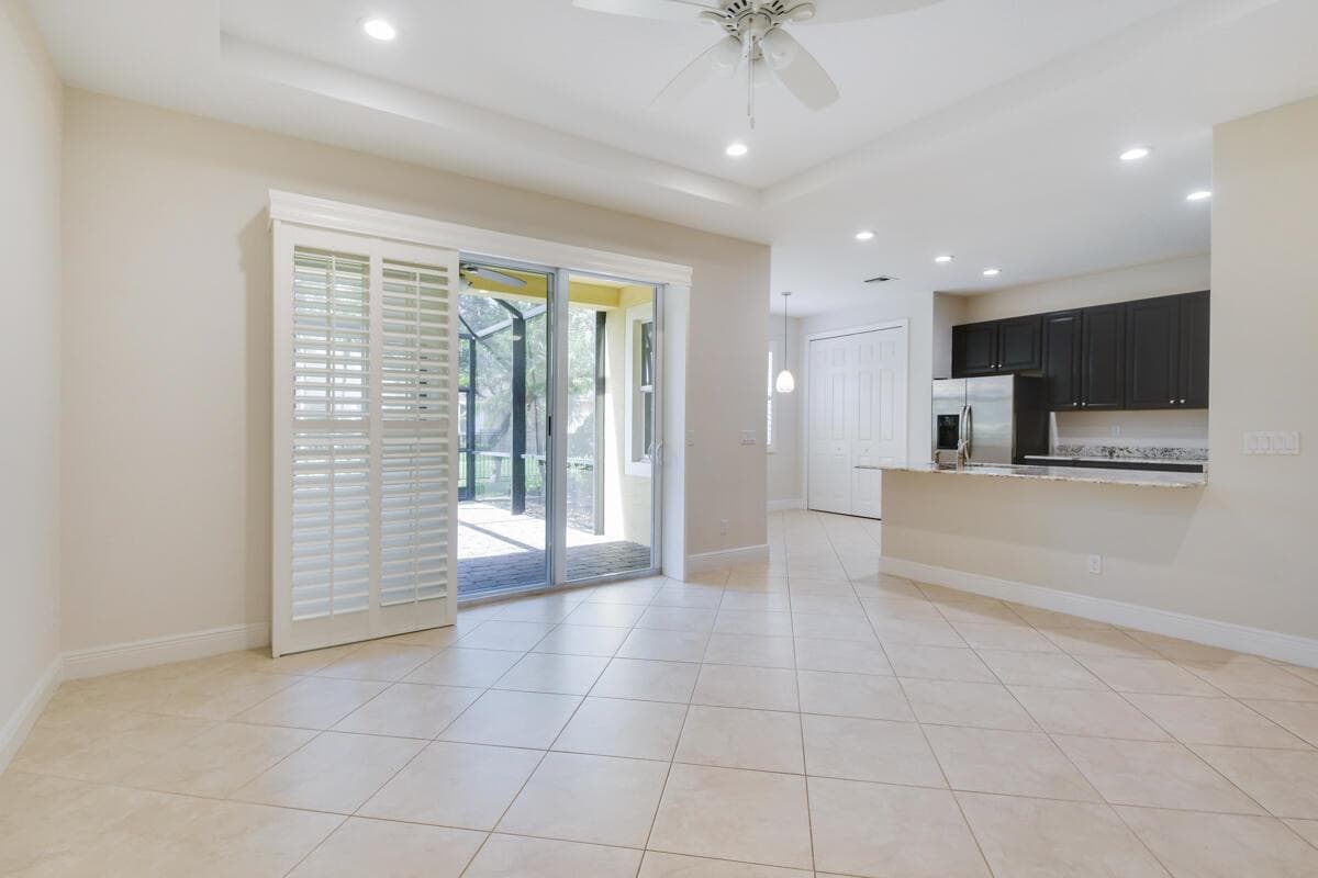 Open Living Room to Kitchen