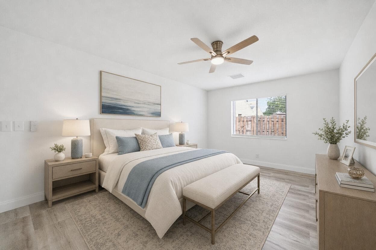 Primary Bedroom L-staged