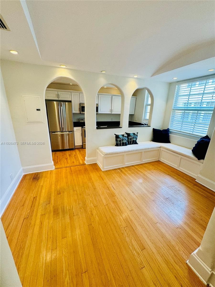 Extra storage under the custom built in benches