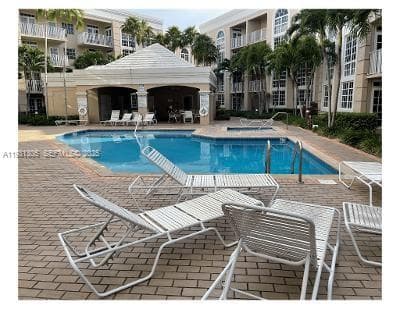 Pool area with Jacuzzi