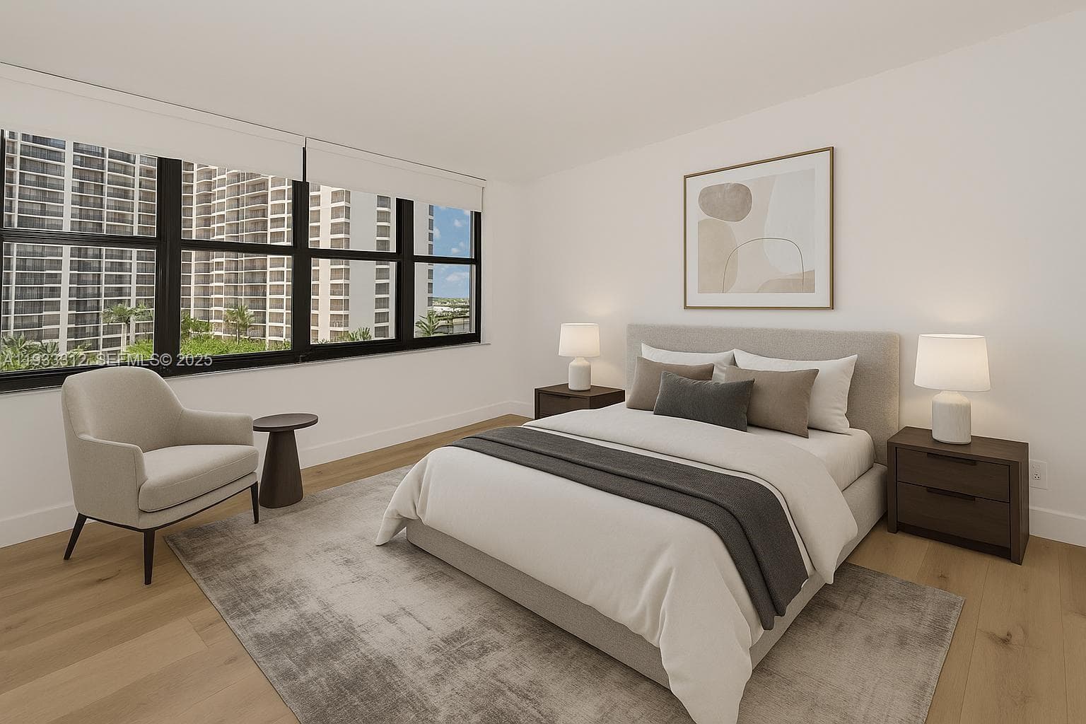 2nd bedroom staged