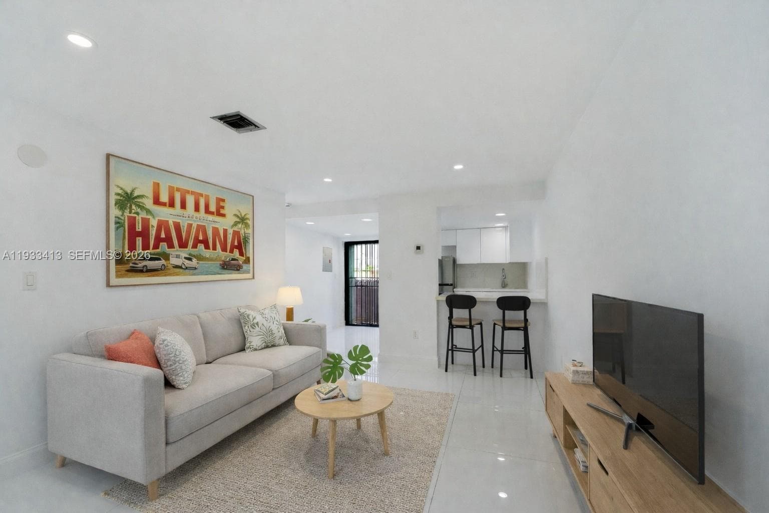 Virtually Staged Living Room