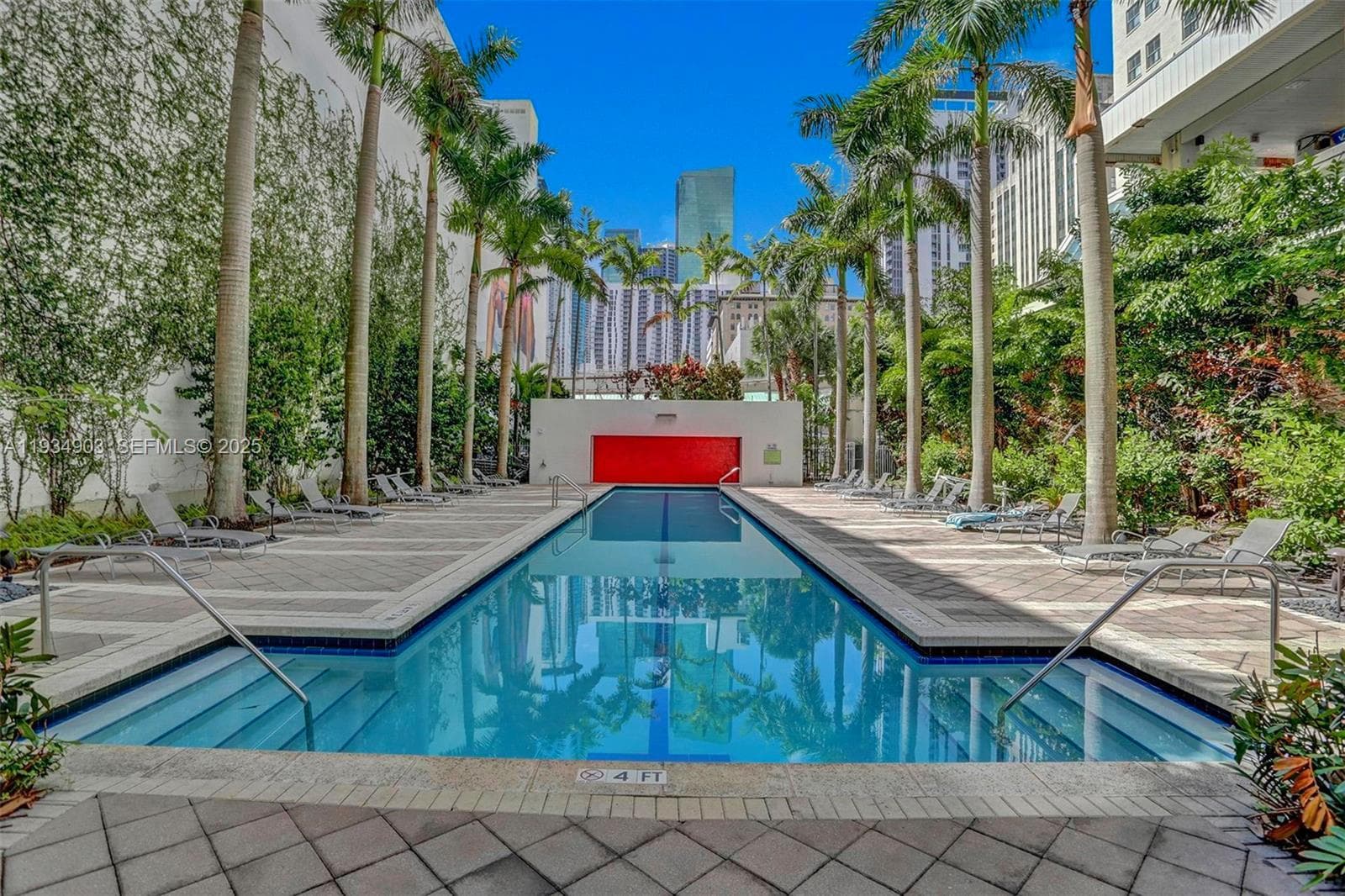 Lap pool in Serene Setting