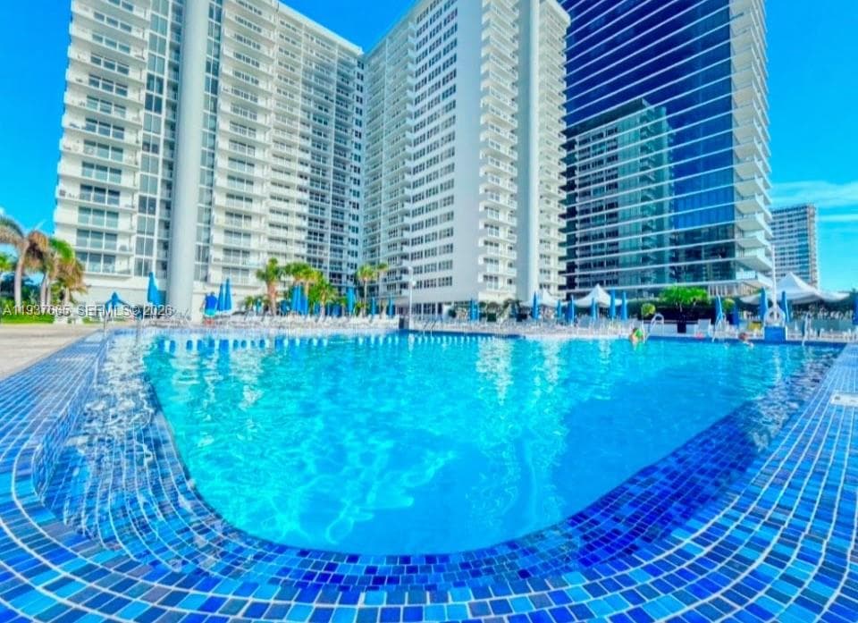 resort style pool