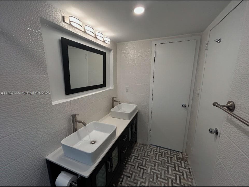 marble mosaic floor and shower pan detail