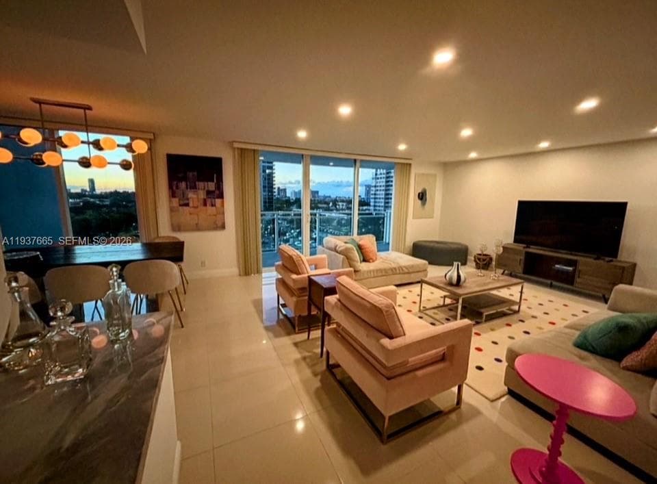 elegant sunset designer living room