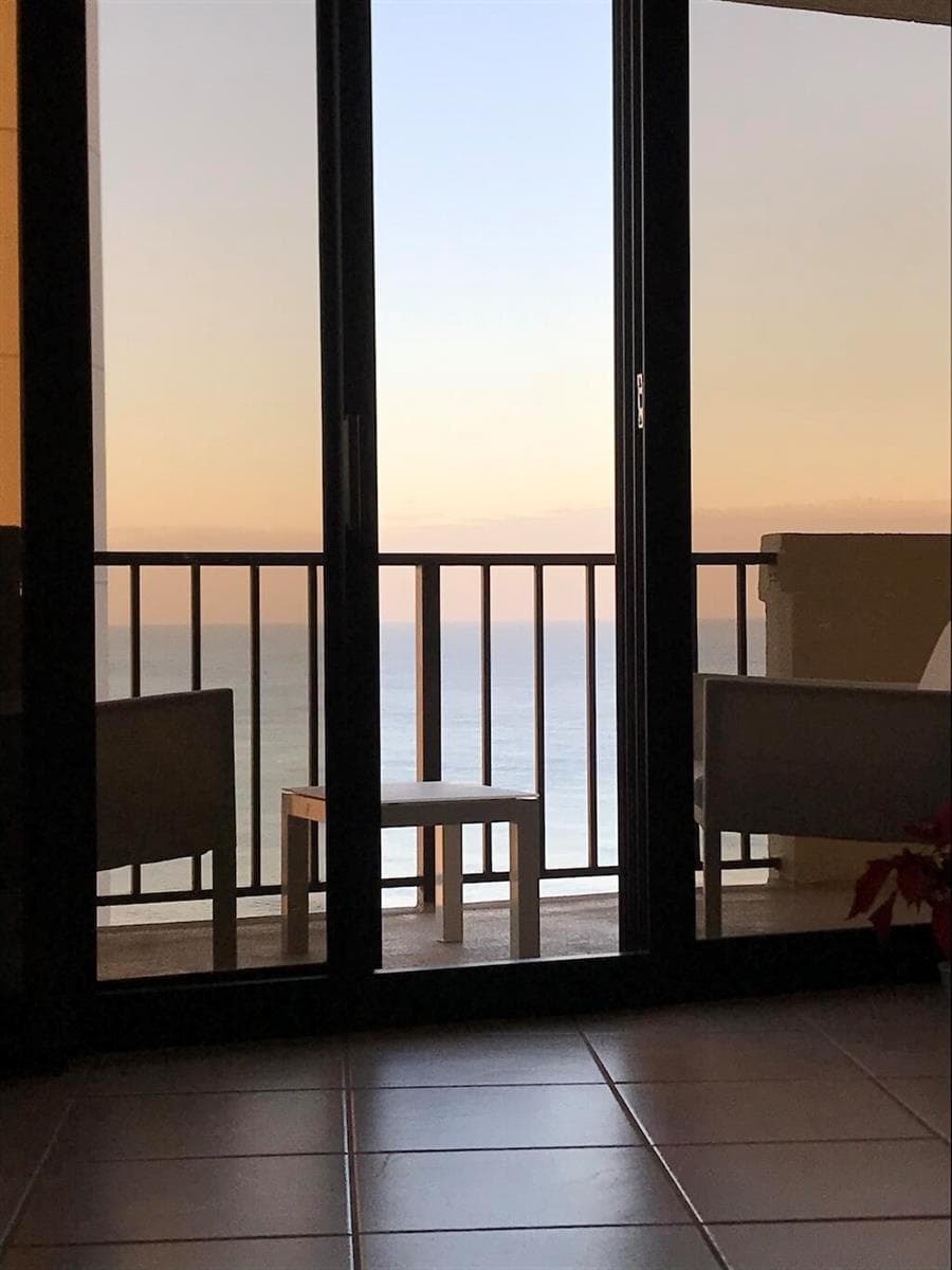 PATIO VIEW AT DUSK