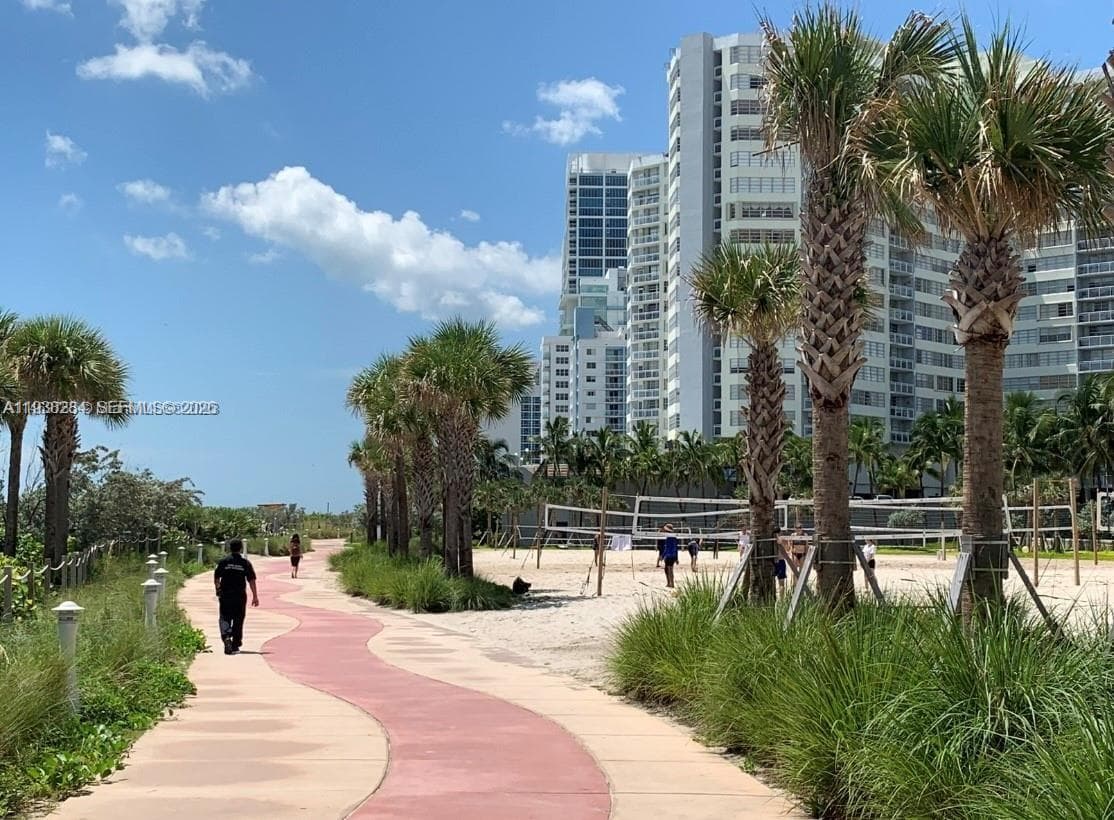 Beach a block away