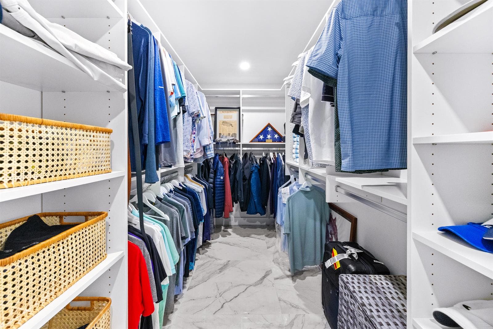 Primary closet
