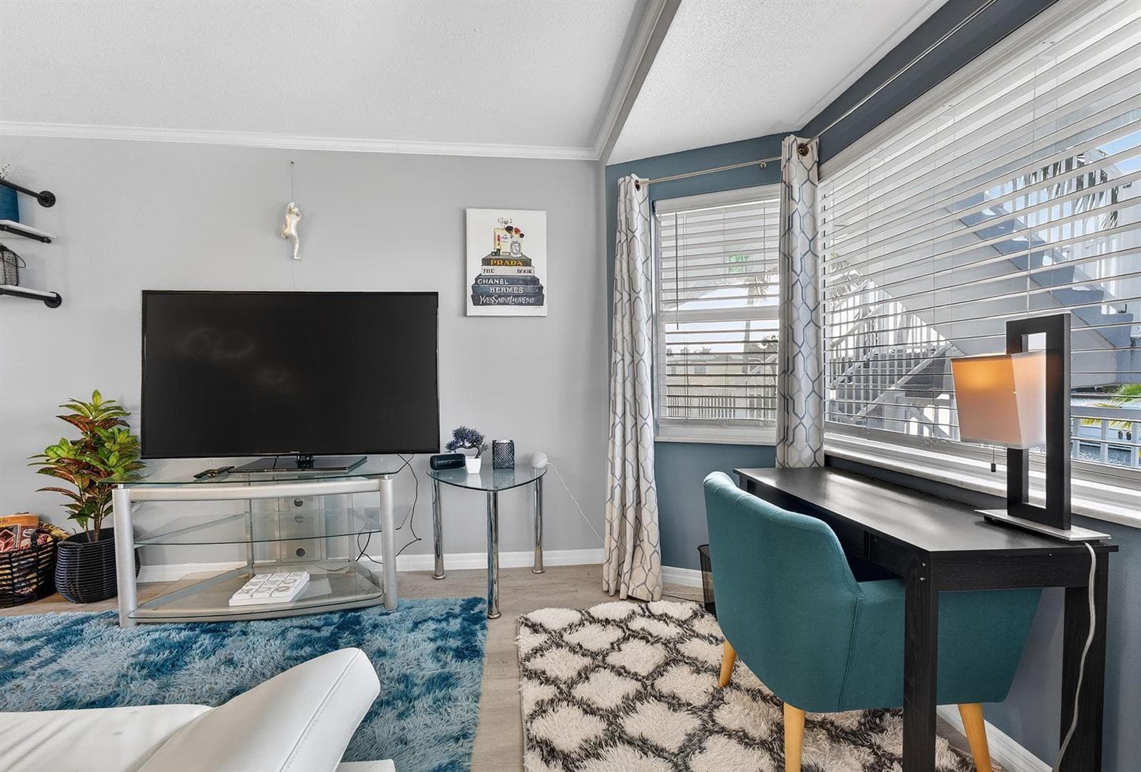 Living Room With Bay Window
