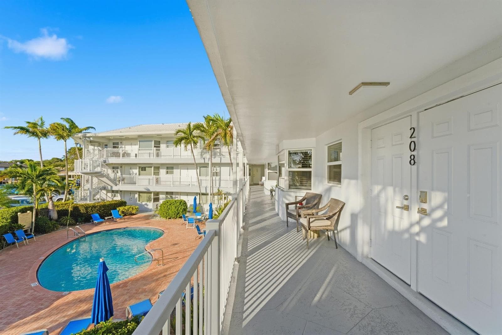 Pool View From Hallway Entrance