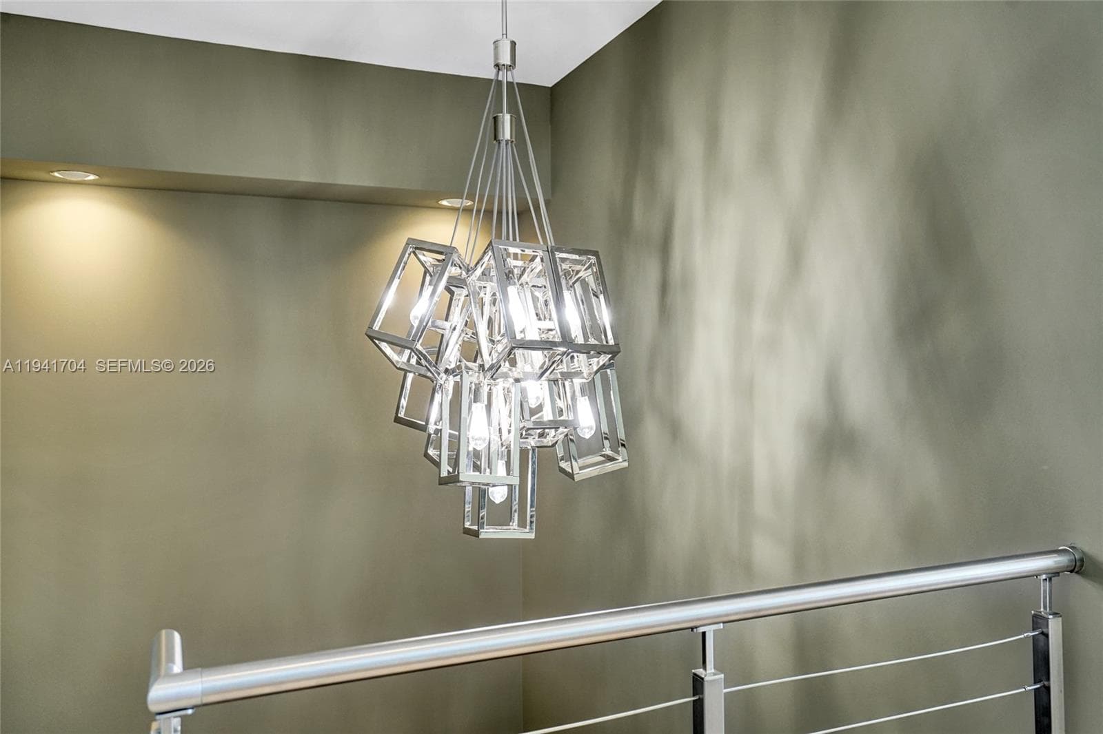 Beautiful Light Fixture at 2nd Level