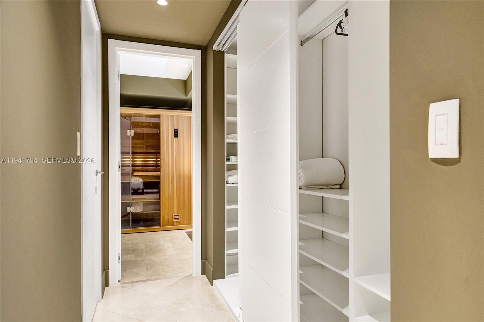 Primary Suite Hallway Closet