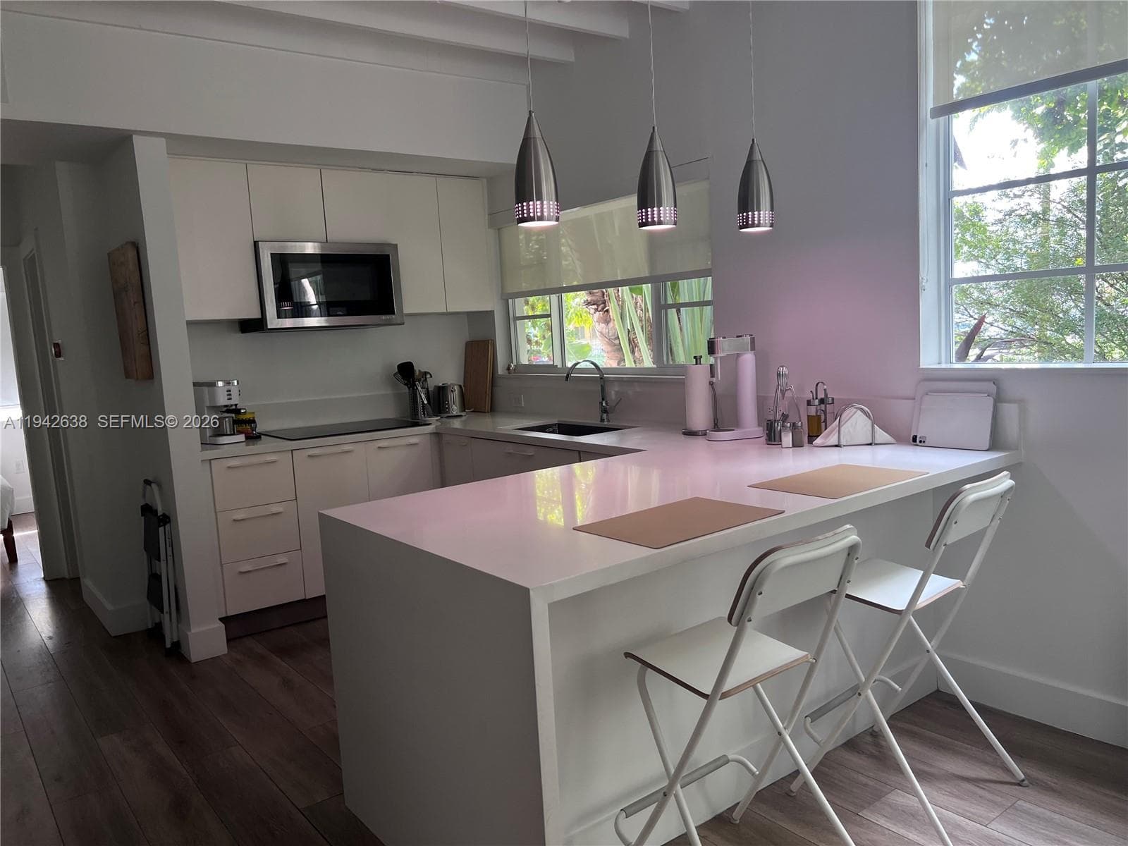 modern kitchen fully equipped