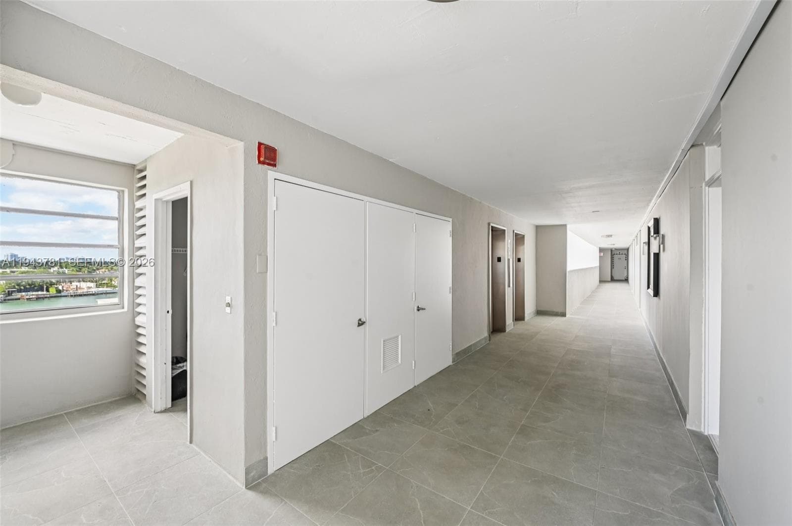 Hallway and elevator