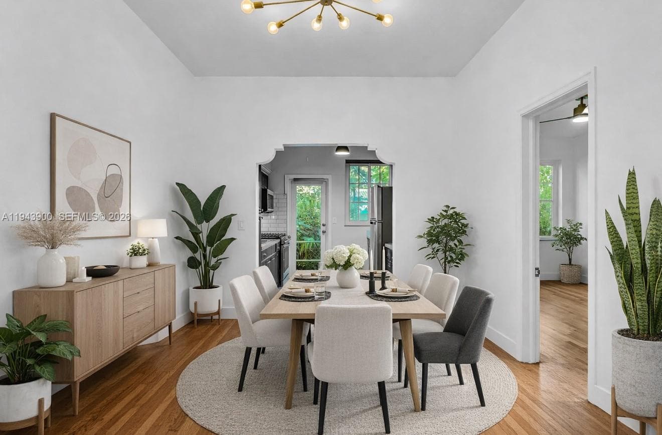 Virtually rendered furniture and decor