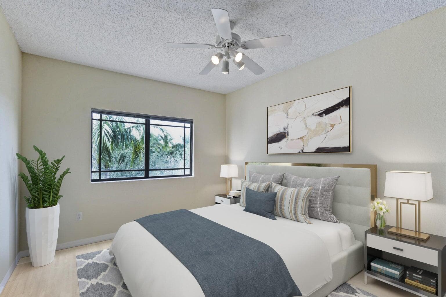 primary suite-staged