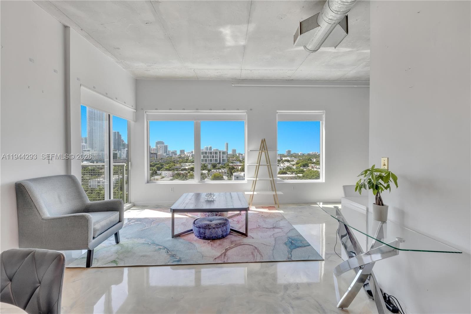 A true Miami Skyline view and the Miami River