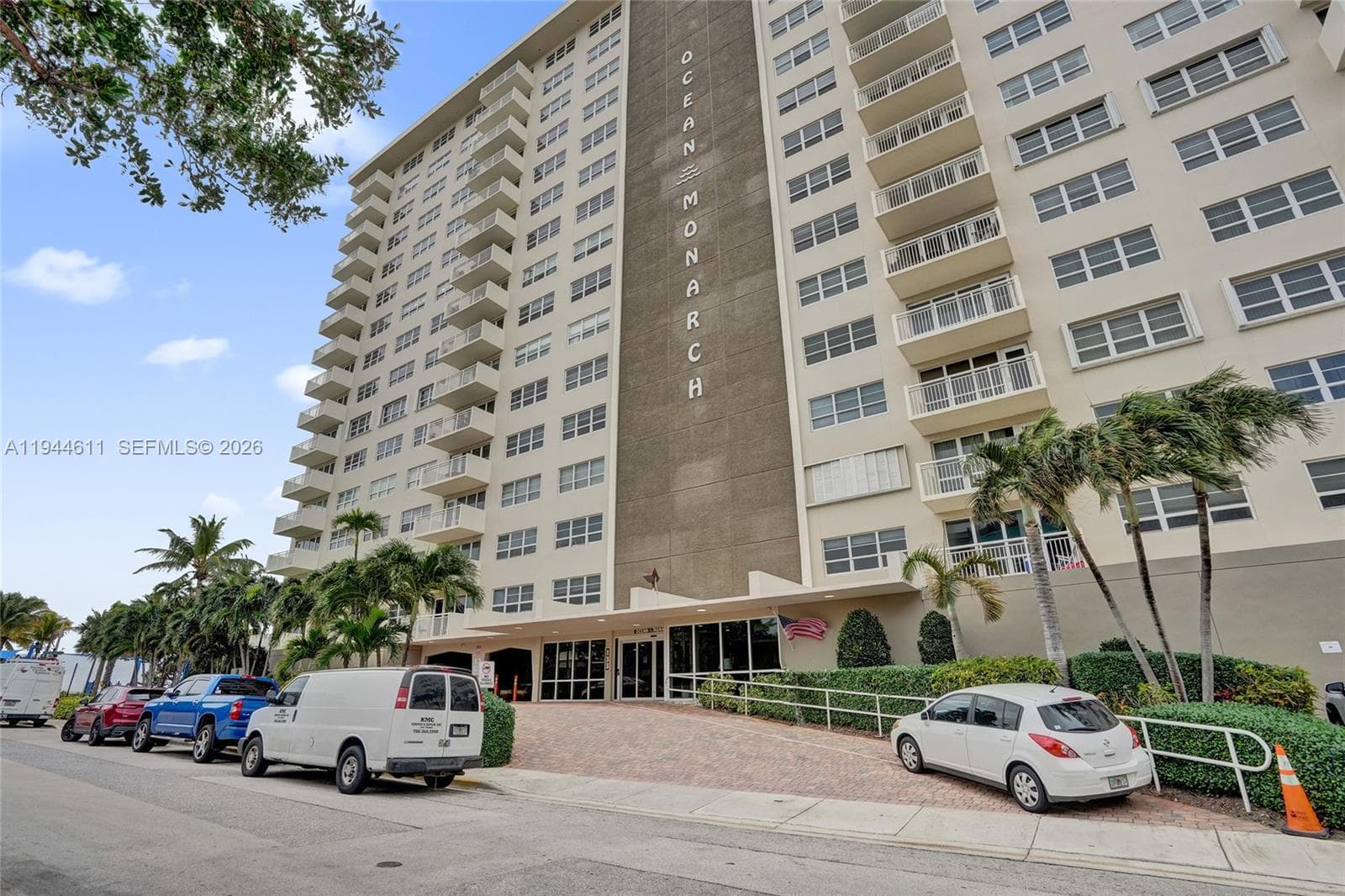 Front of the complex.