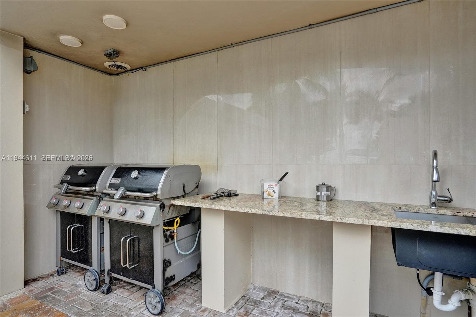 BBQ and Sink area!