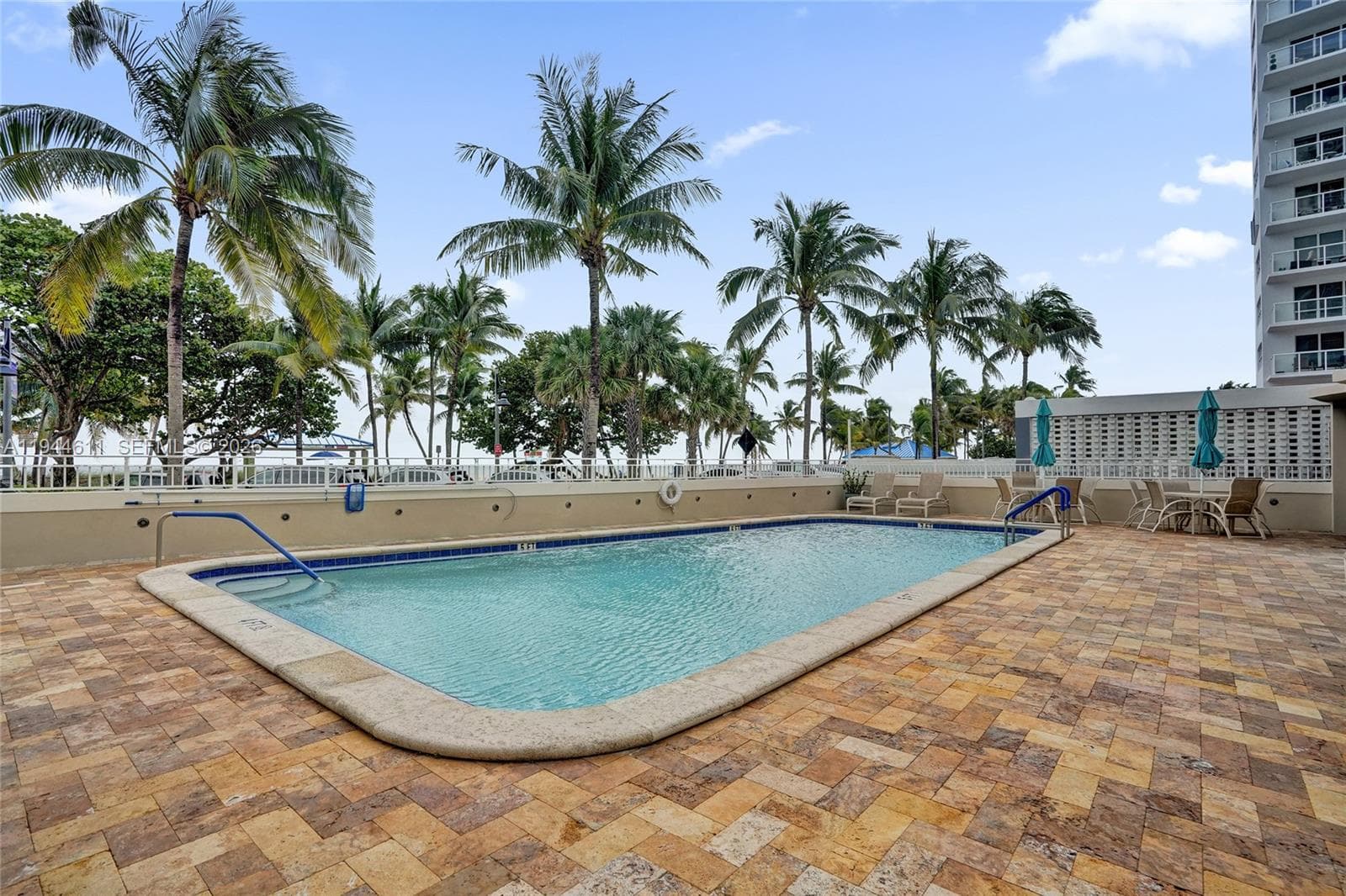 Oceanfront pool.