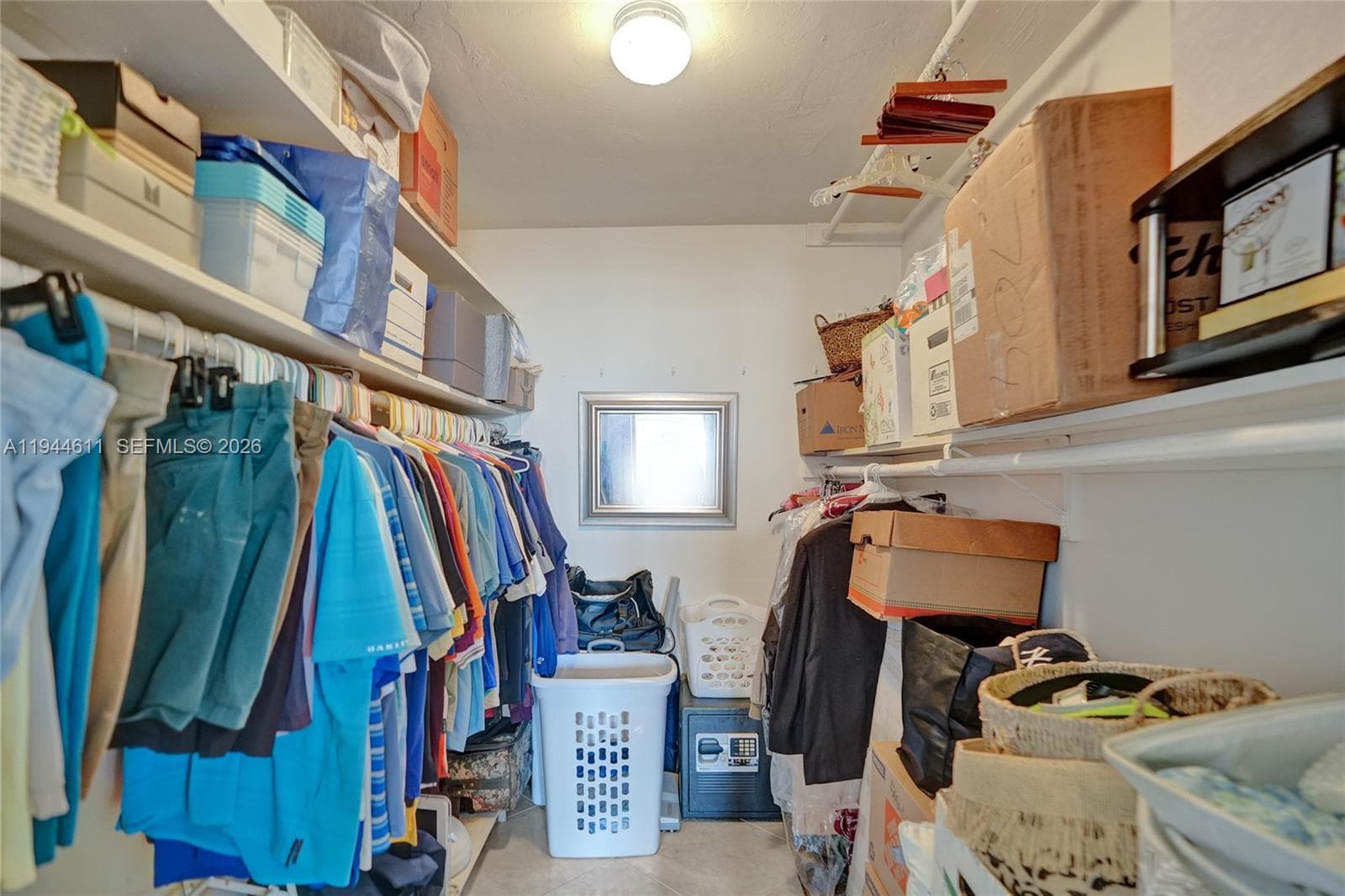 Walk-in Master closet.