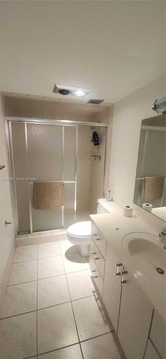2nd full bathroom with stall shower