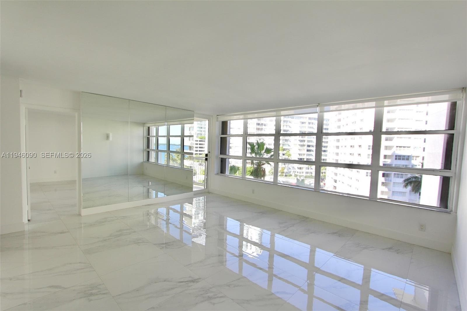 Ample living room featuring a large
