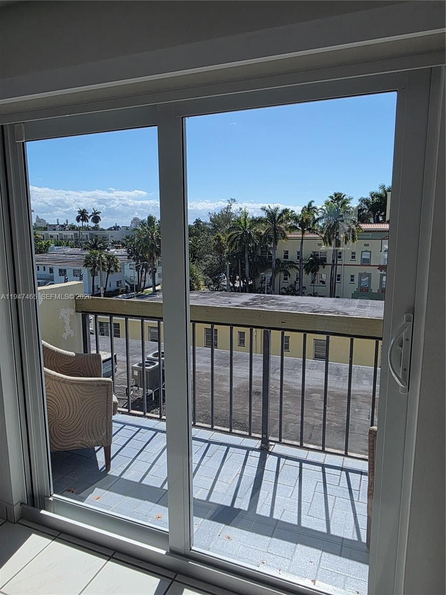 Beautiful Southern views from this top floor balcony