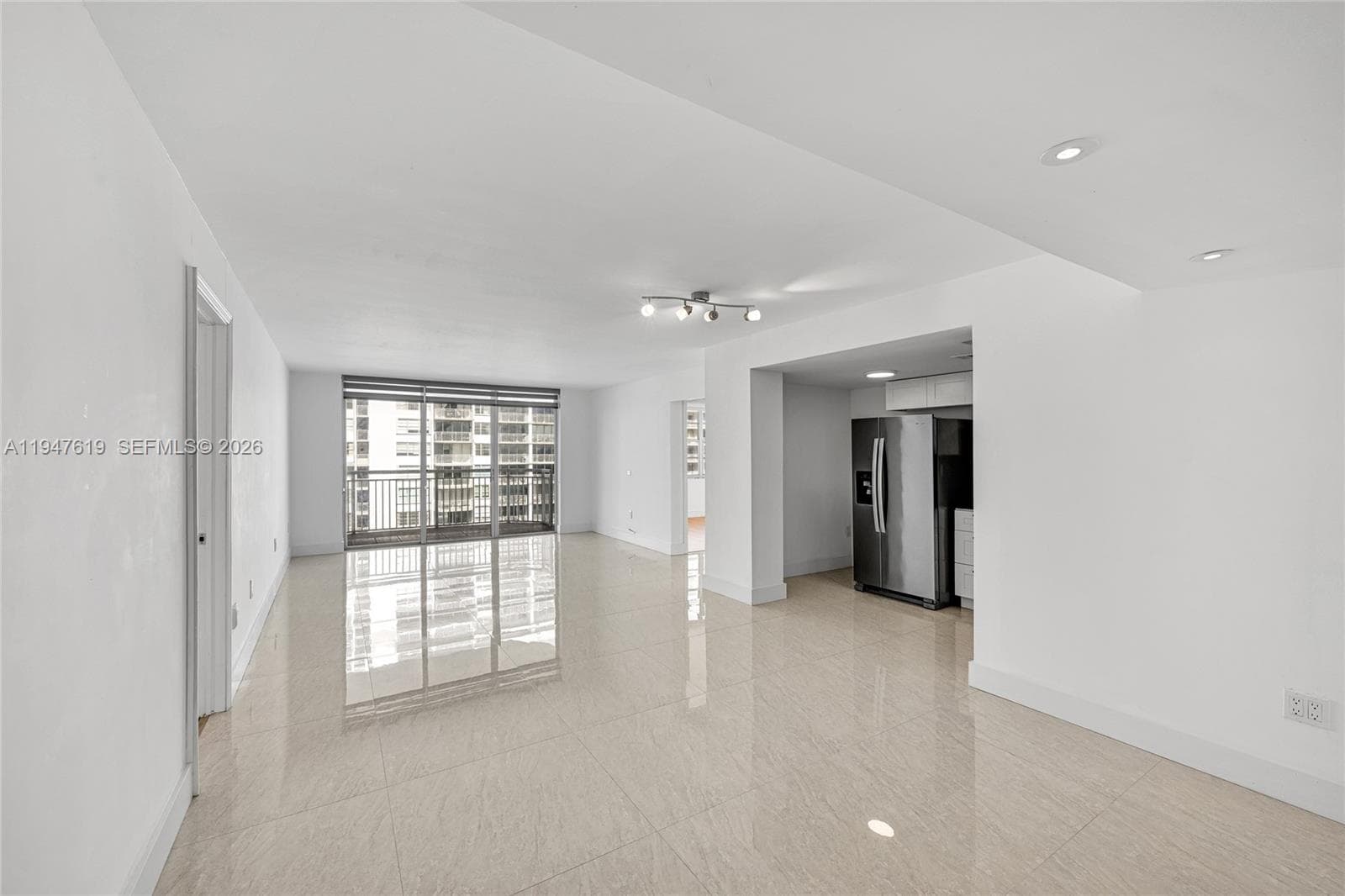 Open layout showcasing generous square footage