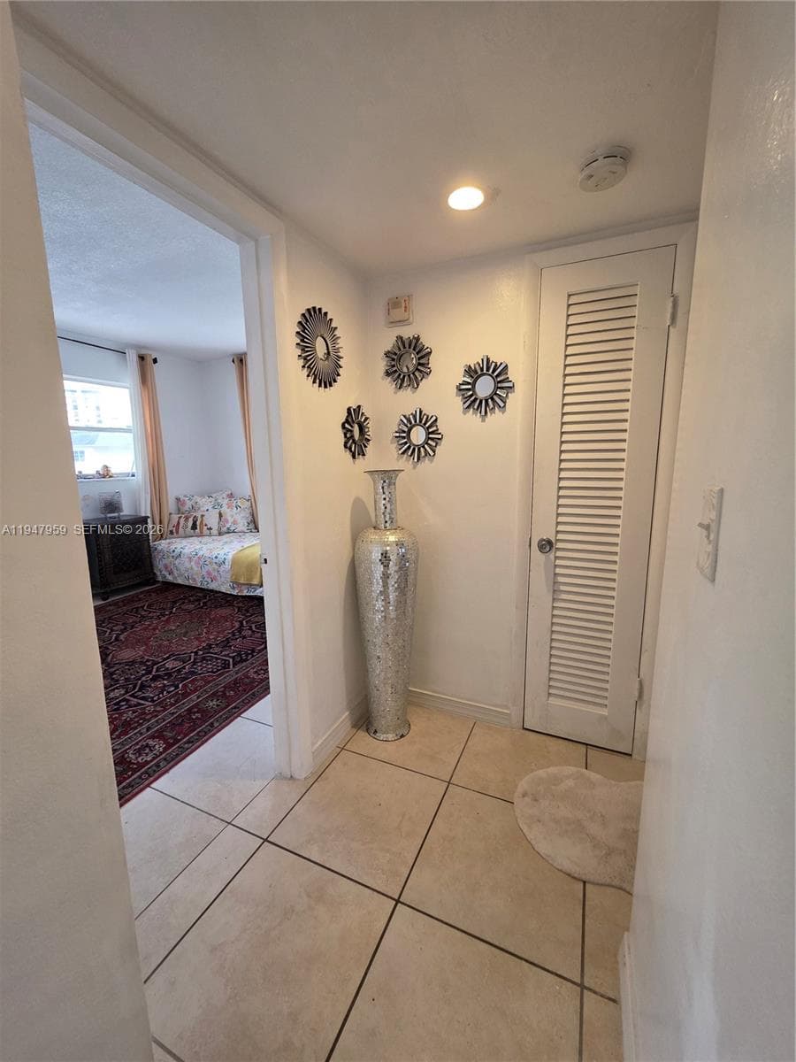 Hallway from living area to bedrooms
