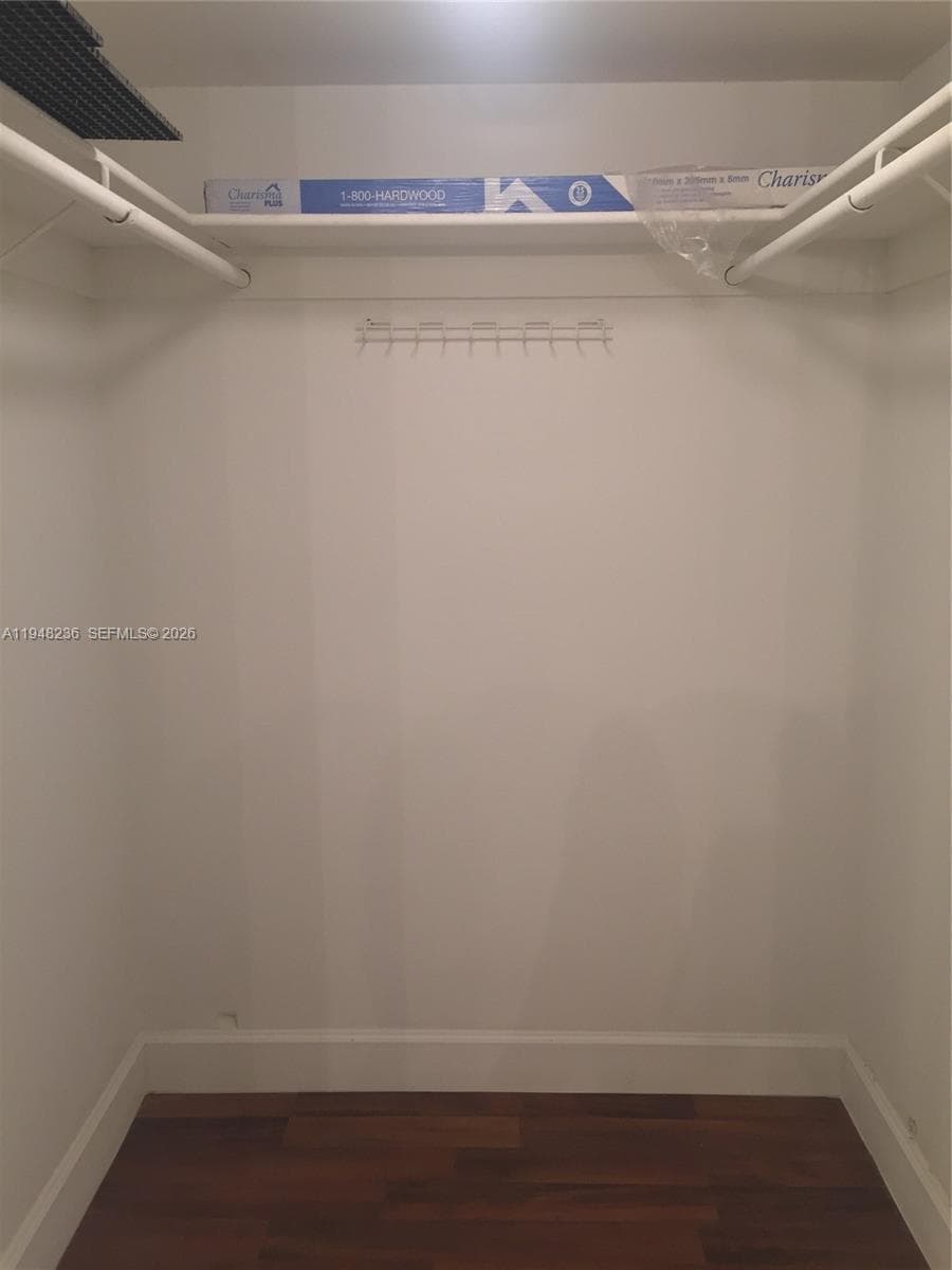 Master walk-in closet