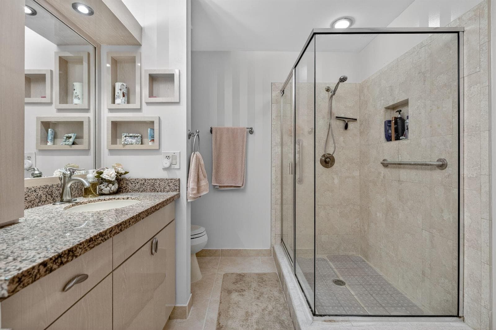 Large walk in shower