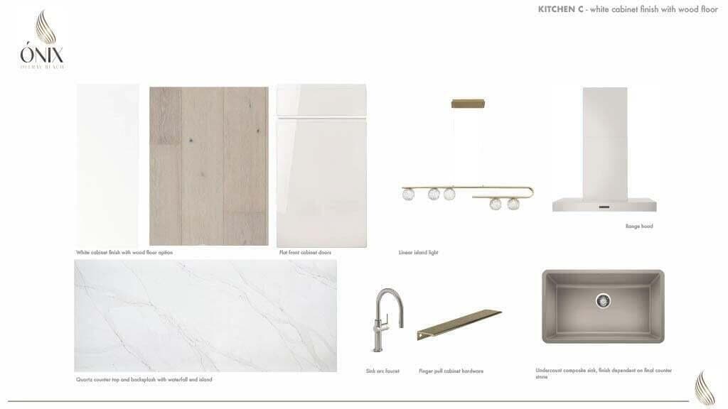 onix kitchen finishes