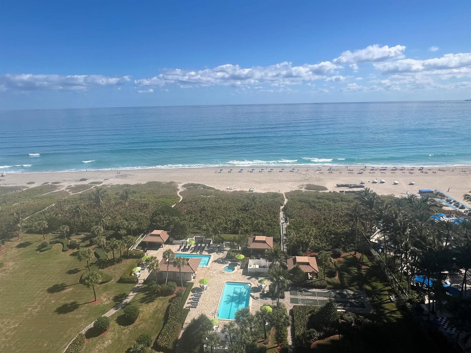 Oceantree Condo Pool Area & Ocean