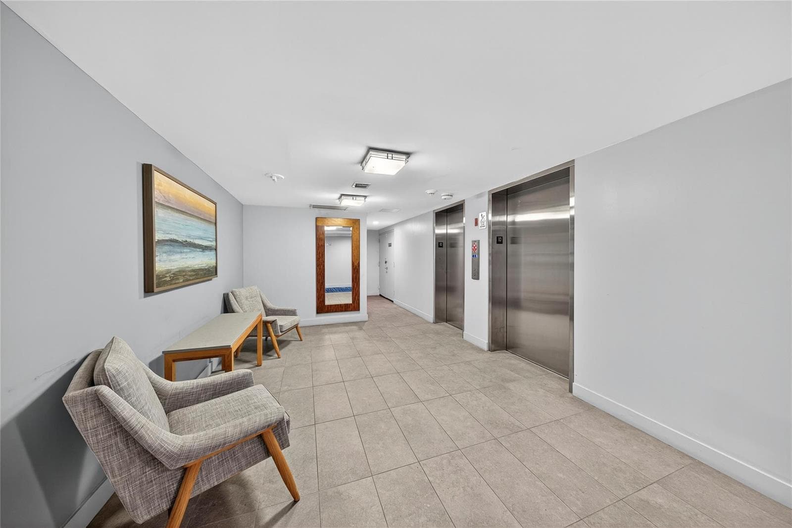 lobby near elevators