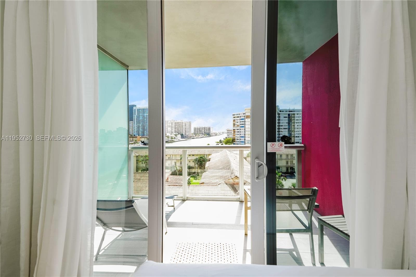 View from bedroom 2 with private balcony
