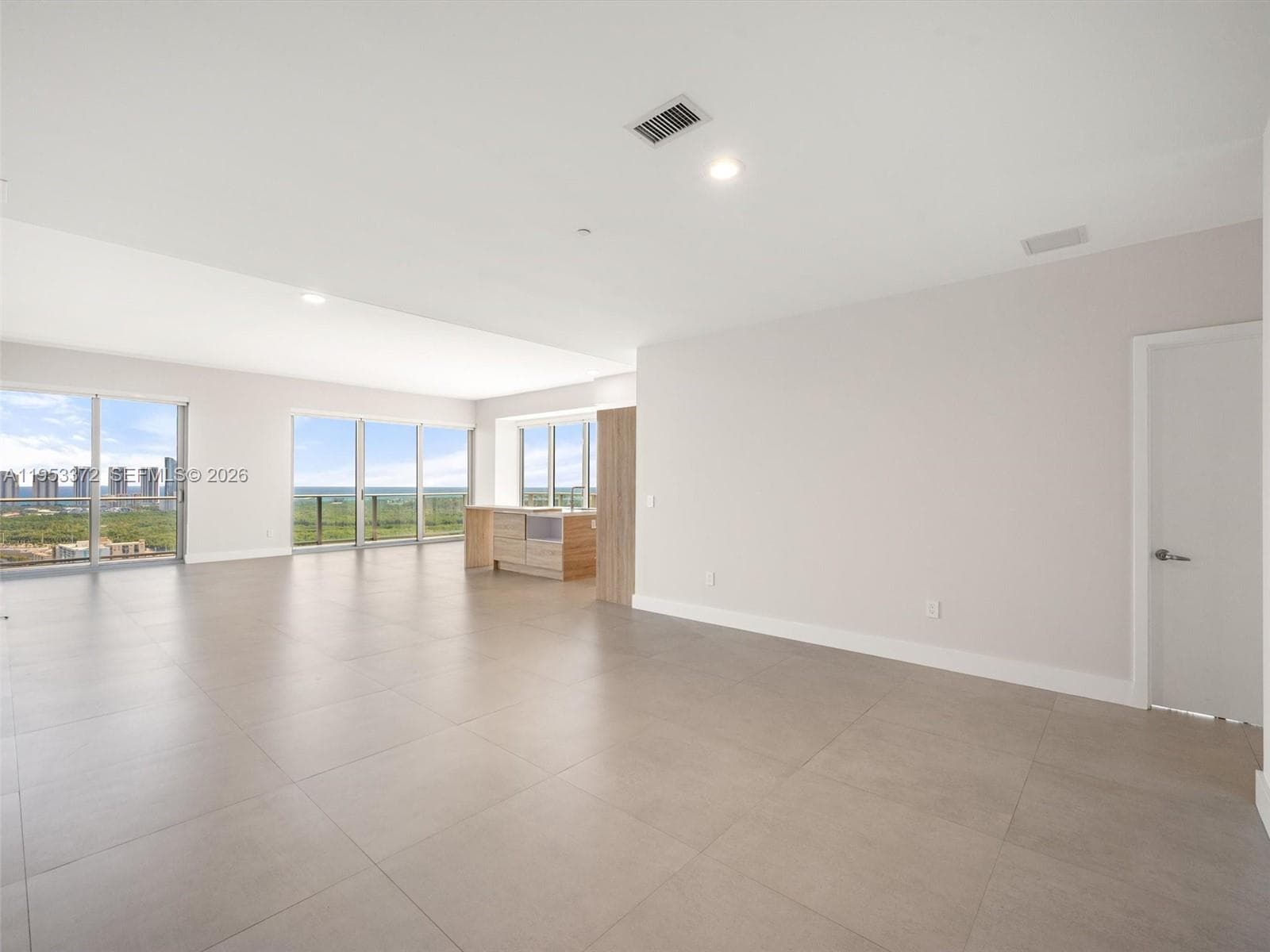 Den Area entering Living Room