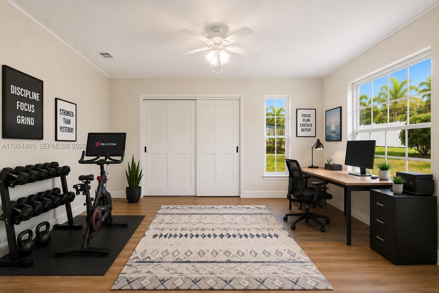 Image digitally enhanced with virtual staging