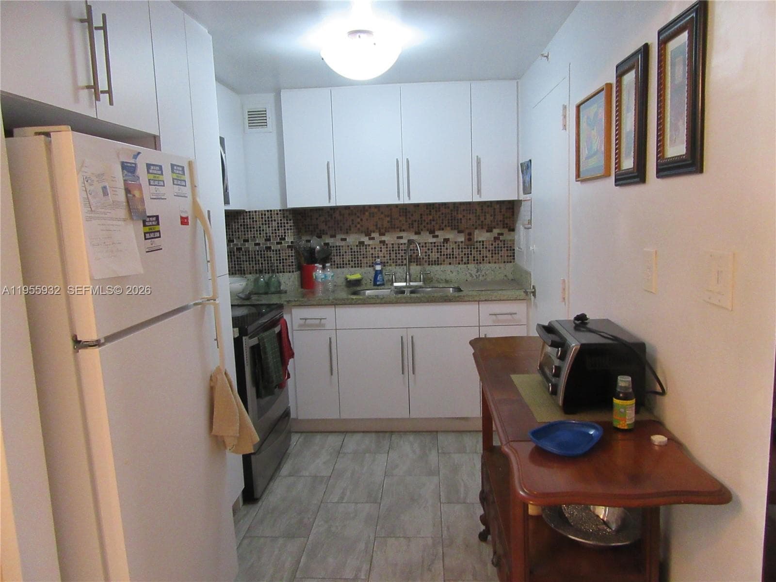 Main bedroom has wood floors.
