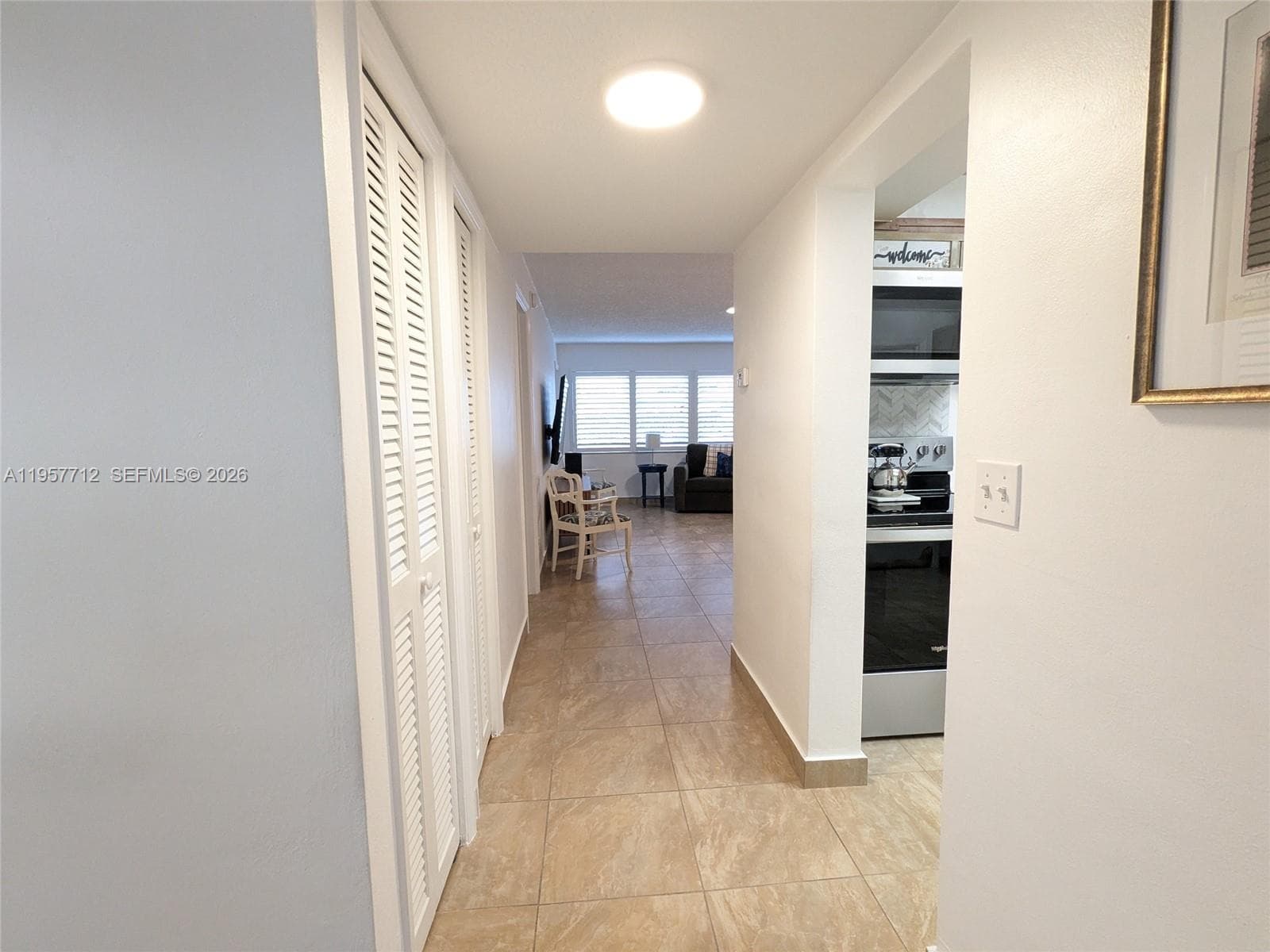 Entrance to unit