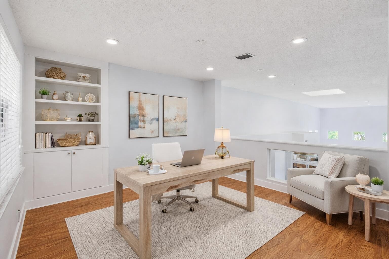 Serene and stylish home office
