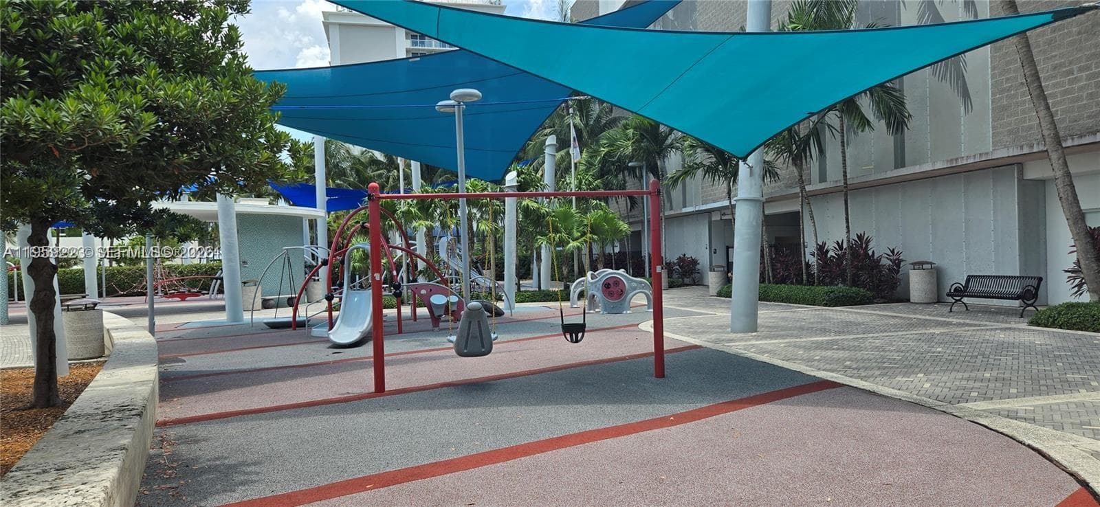 Park next to building