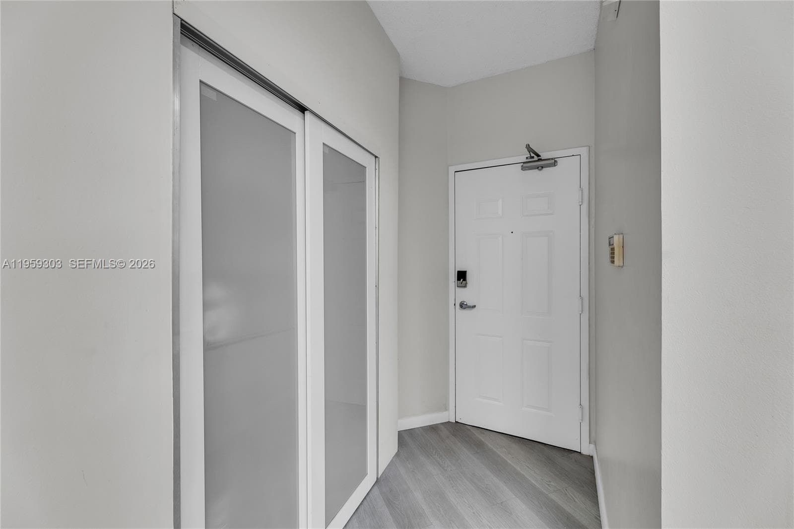 Storage closet shown. Has beach chairs for beach fun.
