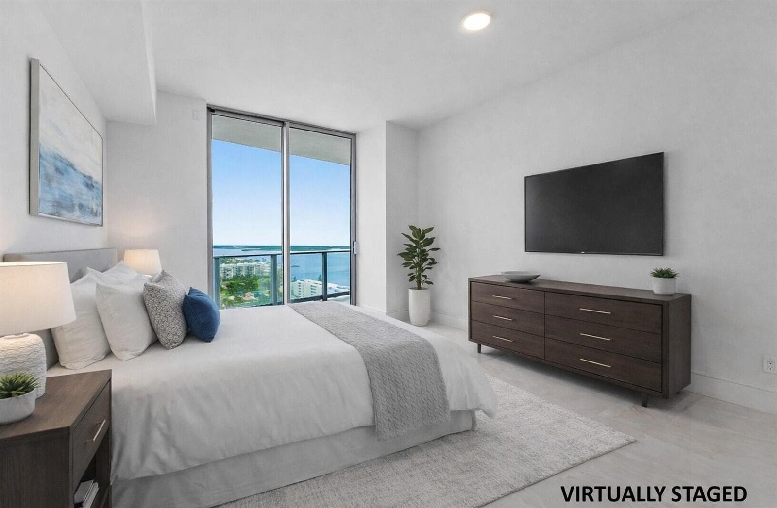 Primary Suite Virtually Staged