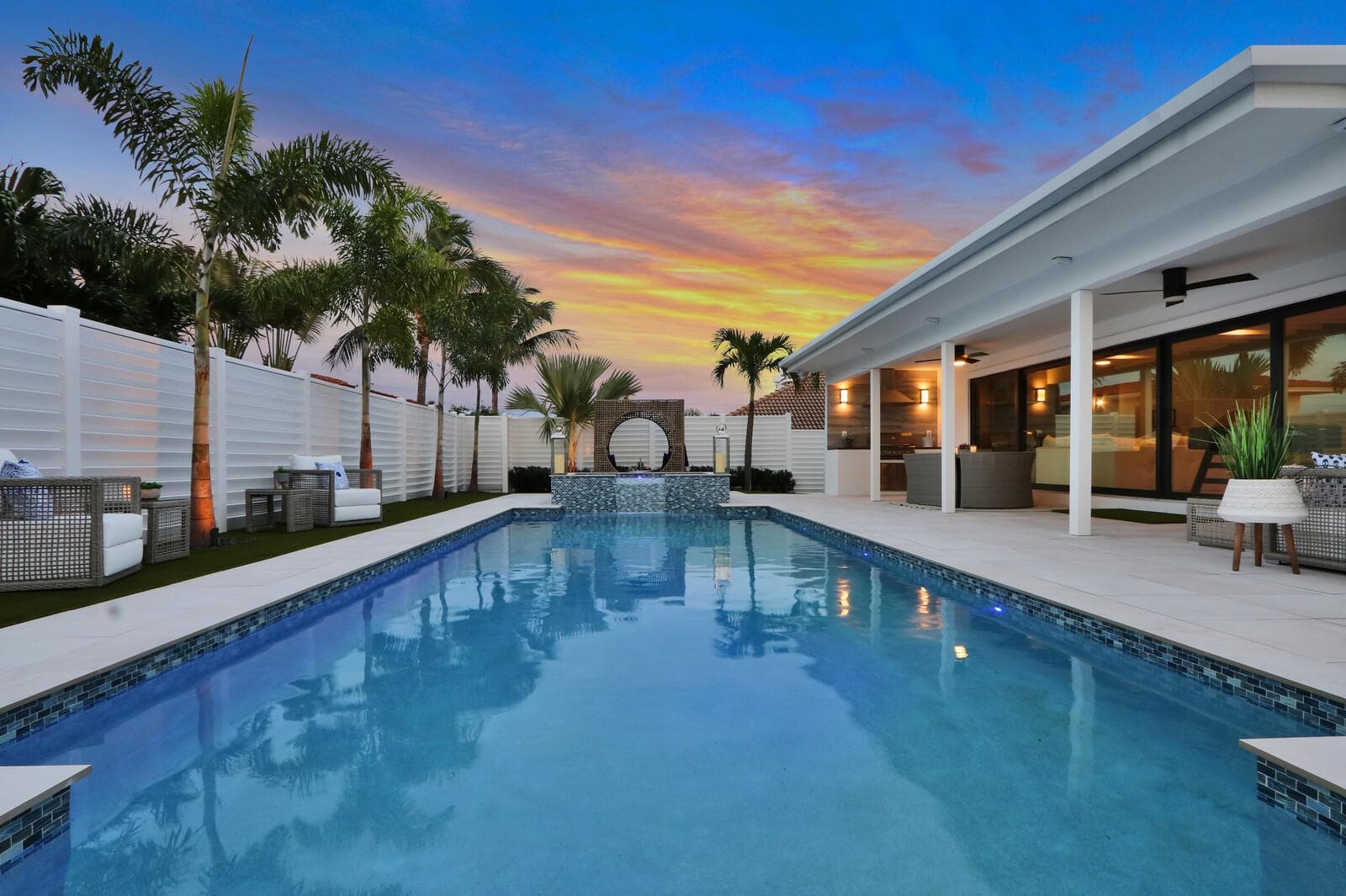 Private backyard
