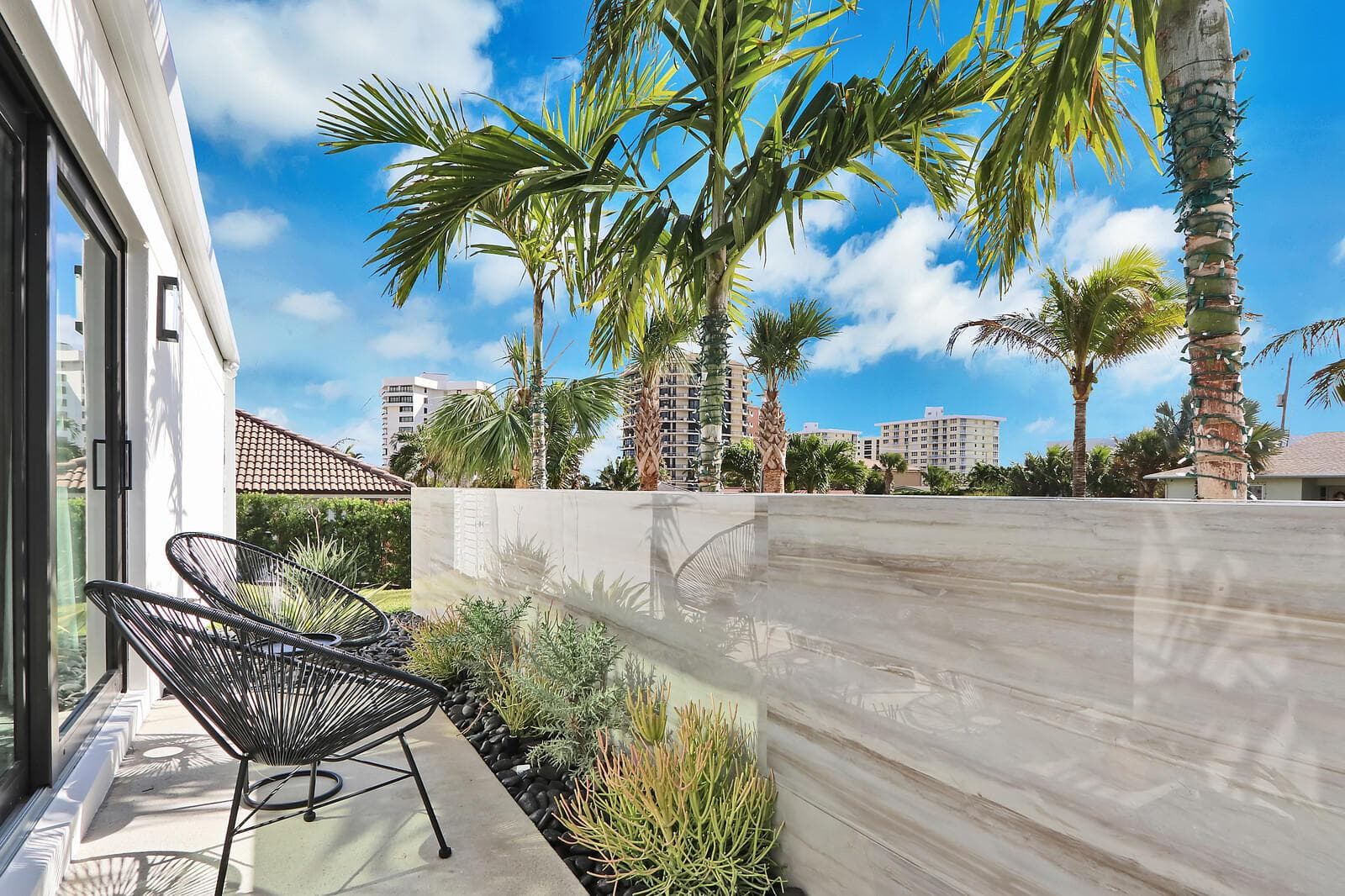 Front patio with ocean view